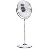 Tristar VE-5975 Metalen Statiefventilator Zilver/Ø 45 cm/90-130 cm/100W