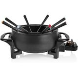 Tristar FO-1107 Fonduepan met 8 Vorkjes 1.5L 1000W Matzwart