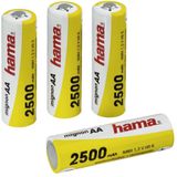 Hama Heroplaadbare NiMH-batterij 4xAA 2500mAh