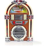 Nedis RDJB3000BN Tafelradiojukebox Fm/am-radio Cd 3 W Bruin
