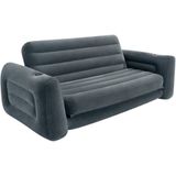 Intex 66552NP 2-Persoons Opblaasbare Bank-Bed 203x224x66 cm Antraciet