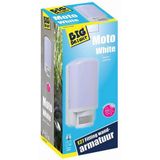 Big Bright Moto White Wandarmatuur + Bewegingssensor E27