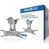 Valueline VLM-PM11 Projector Plafondbeugel Draai- En Kantelbaar 10 Kg Zilver