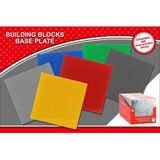 Building Blocks Grondplaat 25.5x25.5 cm Assorti Display 36 Stuks