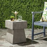 Safavieh Furniture | Kruk Adam Indoor/Outdoor lengte 43 cm x breedte 34 cm x hoogte 45,97 cm grijs krukken poedersteen, | NADUVI outlet