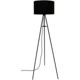 Dimehouse | Vloerlamp Royan lengte 50 cm x breedte 50 cm zwart vloerlampen metaal, stof verlichting vloerlampen | NADUVI outlet