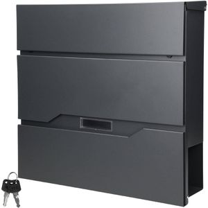 Brievenbus - Staal - Zwart