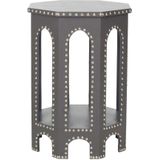 Safavieh Furniture | Bijzettafel Jennah lengte 61 cm x breedte 39 cm x hoogte 55,88 cm grijs bijzettafels hout meubels tafels | NADUVI outlet