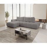 Hoekbank SOLA met slaapfunctie links chenille | NADUVI Collection