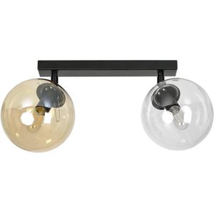 Plafondlamp opbouwspots Tofi glas 2-lichts | NADUVI Collection