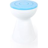 XLBOOM | Kruk Boto diameter 35 cm x hoogte 50 cm wit, lichtblauw bijzettafels plastic, hout meubels tafels | NADUVI outlet