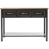 Safavieh Furniture | Ladekast Primm lengte 107 cm x breedte 38 cm x hoogte 76.20 cm zwart ladekasten hout kasten meubels | NADUVI outlet