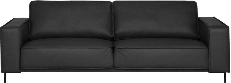 NADUVI Collection - Denia - 3-Zitsbank - Zwart - Buffelleer