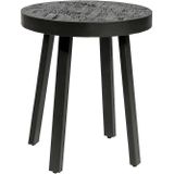 Bijzettafel Black Stack rond