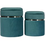 Set van 2 poefs Zora | Hearthome & Living