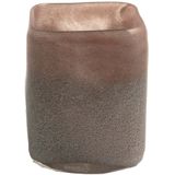 D&M Deco | Vaas Jazzy lengte 10 cm x breedte 10 cm x hoogte 39.5 cm lila vazen glas vazen & bloempotten decoratie | NADUVI outlet
