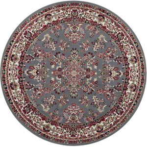 Rond oosters vloerkleed Orientis - grijs 140 cm rond