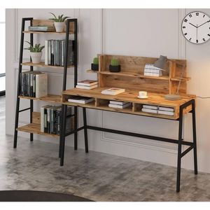 Set van bureau & boekenplank Loft | Kalune Design