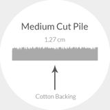 Vloerkleed - Grijs - Vezel