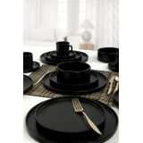 Asir Diner Set (20 Stuks) - 100% Keramisch Aardewerk - Serveerbord: 27 cm (4 stuks) Taartserveerbord: 21 cm (4 stuks)