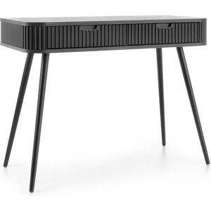 Selsey - Zova - Kaptafel - Zwart - 110 cm - Twee Lades