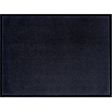 Effen deurmat Plain wasbaar 30°C - zwart 80x120 cm