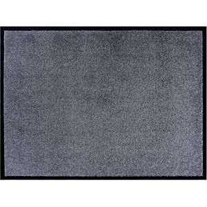 Effen deurmat Plain wasbaar 30°C - grijs 90x150 cm