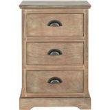 Safavieh Furniture | Nachtkastje Ameli lengte 51 cm x breedte 33 cm x hoogte 66.04 cm mokkabruin nachtkastjes grenenhout | NADUVI outlet