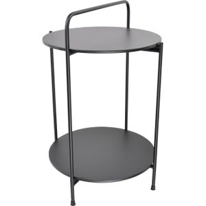 LOFT42 Fold Bijzettafel - Metaal - Mat Zwart - 68x45x45