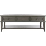 Safavieh Furniture | Ladekast Lara lengte 160 cm x breedte 137 cm x hoogte 49.02 cm as grijs salontafels hout tafels meubels | NADUVI outlet