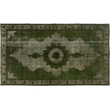 Viteaux | Handgemaakt vintage vloerkleed lengte 272 cm x breedte 164 cm x hoogte 0.05 cm groen rechthoekige vloerkleden | NADUVI outlet