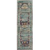 Safavieh - Da - Tapijtloper - Turquoise - 213 cm x 66 cm - Kunstvezel