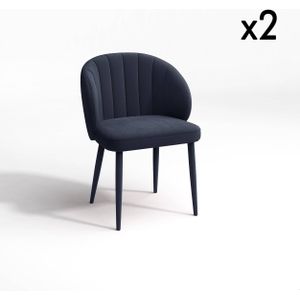 Set van 2 eetkamerstoelen Iris velvet | SIA Home