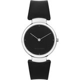 Jacob Jensen | Horloge 111 Round Series breedte 2.8 cm zwart, zilverkleurig horloges horlogekast: roestvrij staal, accessoires | NADUVI outlet