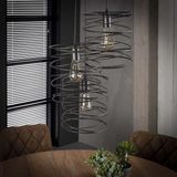 Dimehouse | Hanglamp Twist lengte 40 cm x breedte 40 cm antraciet hanglampen metaal hanglampen verlichting | NADUVI outlet