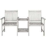 Safavieh Furniture | Tuinbank Outdoor Twin Seat Bench lengte 136 cm x breedte 165 cm x hoogte 89.92 cm as grijs tuinbanken | NADUVI outlet