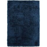 Vercai Rugs Soho Collectie - Hoogpolig Vloerkleed - Shaggy Tapijt voor Woonkamer - Polyester - Petrolblauw - 80x150 cm