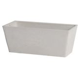 D&M Deco | Bloempot Suprise lengte 55 cm x breedte 22 cm x hoogte 30 cm witgrijs bloempotten keramiek vazen & bloempotten | NADUVI outlet