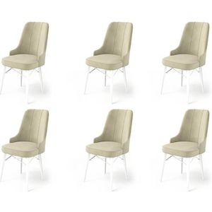 Set van 6 eetkamerstoelen Pare velvet | Atelier Del Sofa