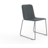 Meet & Match | Eetkamerstoel The Chair lengte 52 cm x breedte 51 cm x hoogte 81 cm antraciet eetkamerstoelen kunststof, | NADUVI outlet