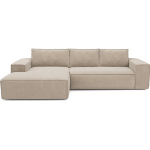 Hoekslaapbank Joan links velvet met dunlopillo matras | SIA Home