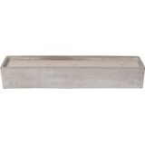 D&M Deco | Kaars Mingle lengte 60 cm x breedte 14.5 cm x hoogte 10 cm lichtgrijs kaarsen cement, kaarsvet kaarsen & kandelaars | NADUVI outlet