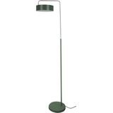 LEITMOTIV | Vloerlamp Curve diameter 25 cm x hoogte 154 cm donkergroen vloerlampen ijzer vloerlampen verlichting | NADUVI outlet