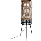 The Red Cartel | Vloerlamp Cancun diameter 34.5 cm x hoogte 101 cm natuurlijk en zwart rotan en mat vloerlampen rotan en | NADUVI outlet