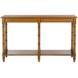 Safavieh Furniture | Sidetable Bamboe lengte 145 cm x breedte 34 cm x hoogte 80.01 cm bruin sidetables hout tafels meubels | NADUVI outlet