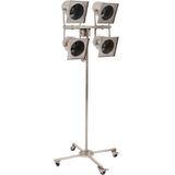 Mister Habitat | Vloerlamp Kochi hoogte 200 cm zilverkleuriggrijs, zwart vloerlampen staal verlichting vloerlampen | NADUVI outlet