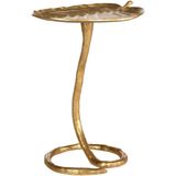 Safavieh Furniture | Sidetable Leaf lengte 46 cm x breedte 38 cm x hoogte 53.34 cm goudkleurig sidetables metaal tafels | NADUVI outlet