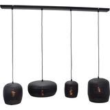 Jax Design | Hanglamp Fez 4-lichts lengte 120cm x breedte 30cm x hoogte144cm zwart Metaal hanglampen | NADUVI outlet