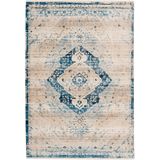 Dejaroom | Vloerkleed Deep Blue polyester beige 160x230x0.5 cm rechthoekige vloerkleden | NADUVI