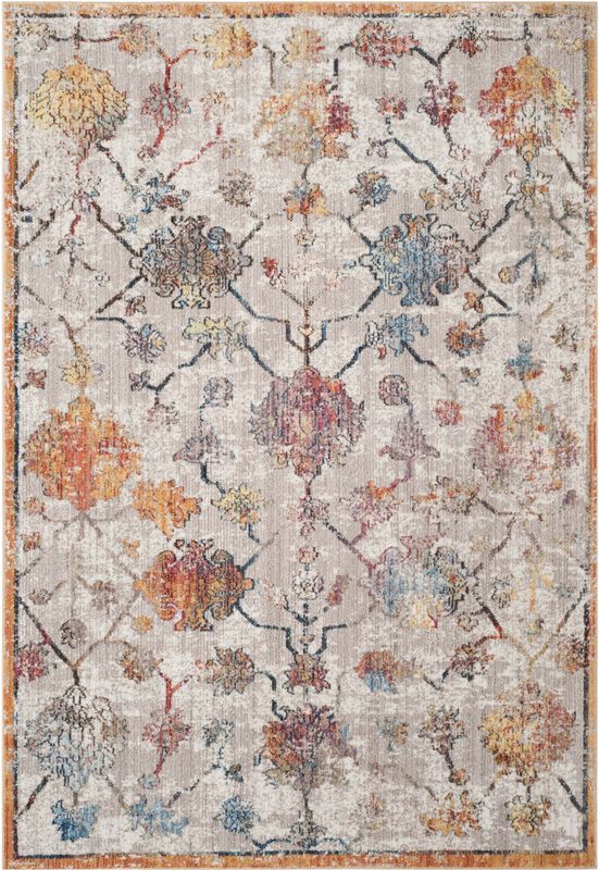 Vloerkleed - Grijs - Polyester